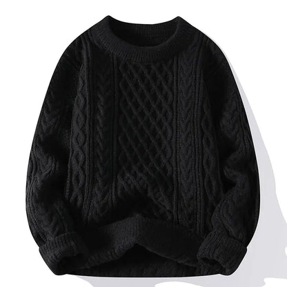 Cozy Winter Jumper Unisex Oversized Christmas Sweater Men Women Soft Casual Knit Pullover Long Sleeve Top for Cold Weather M-3XL
