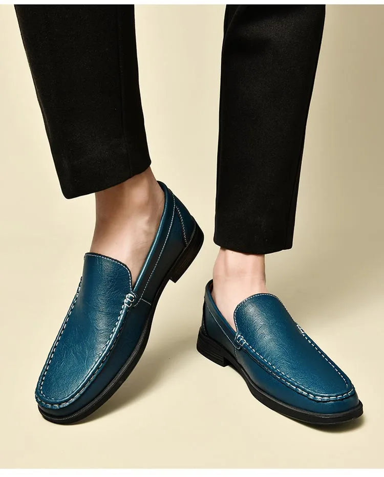 Genuine Leather Men's Shoes Classics Business Dress Shoes Moccasins Slip on Loafers Driving Shoes for Men Casual Shoe 2026 New