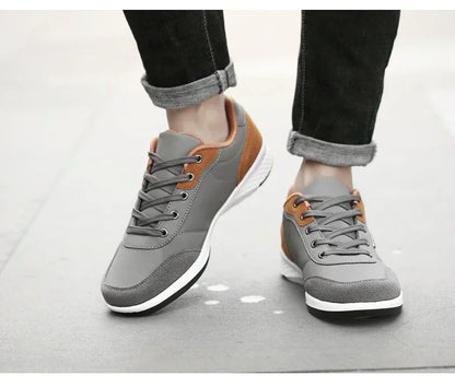 Leather Men Shoes Sneakers Trend Casual Shoe Comfortable Breathable Leisure Male Sneakers Non-slip Footwear Men Sports Shoes