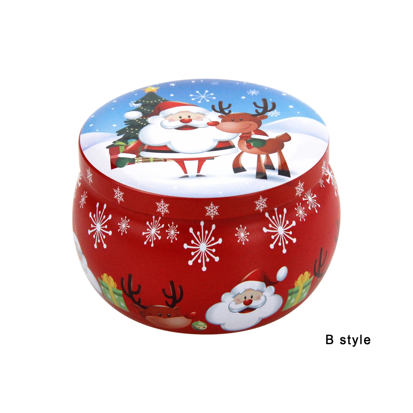 Christmas Candy Box Chocolate Sweets Aromatherapy Candle Jars DIY Ornaments Childrens Christmas Gifts 2023 New Year Decoration