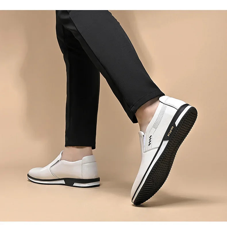 Leather Shoes Men Loafers Shoes 2024 Spring Summer Men Breathable Outdoor Casual Footwear Business Formal Single Shoes Sneakers