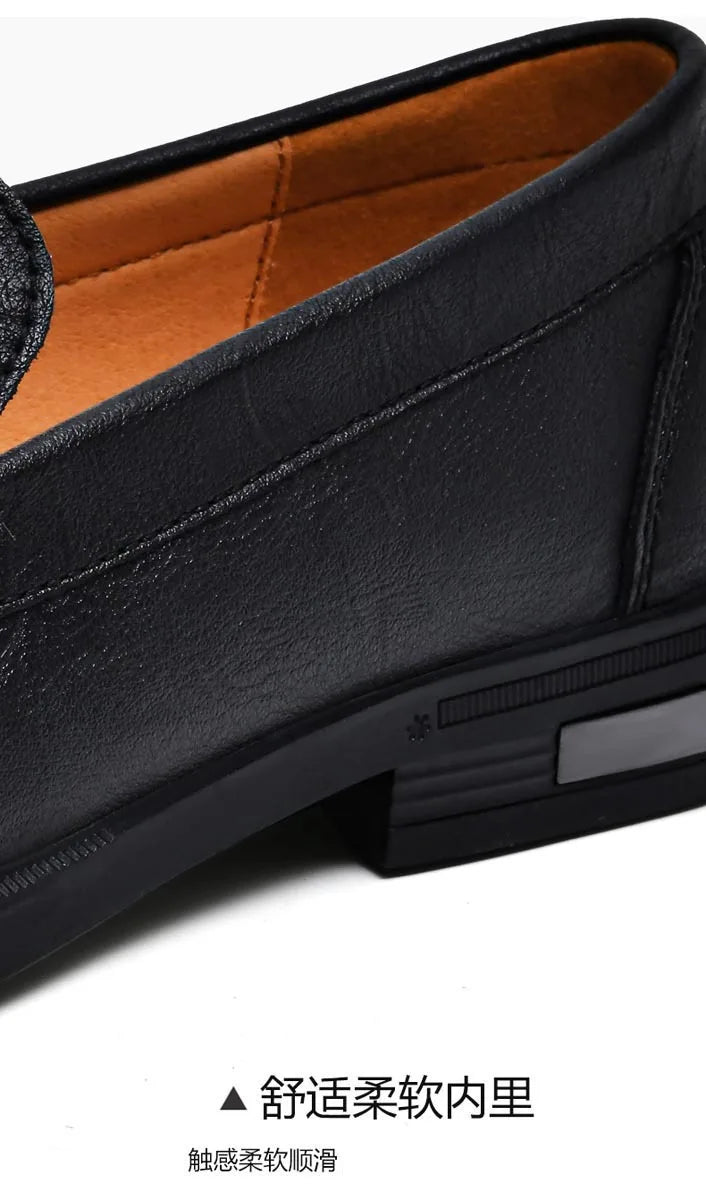 Genuine Leather Men's Shoes Classics Business Dress Shoes Moccasins Slip on Loafers Driving Shoes for Men Casual Shoe 2026 New