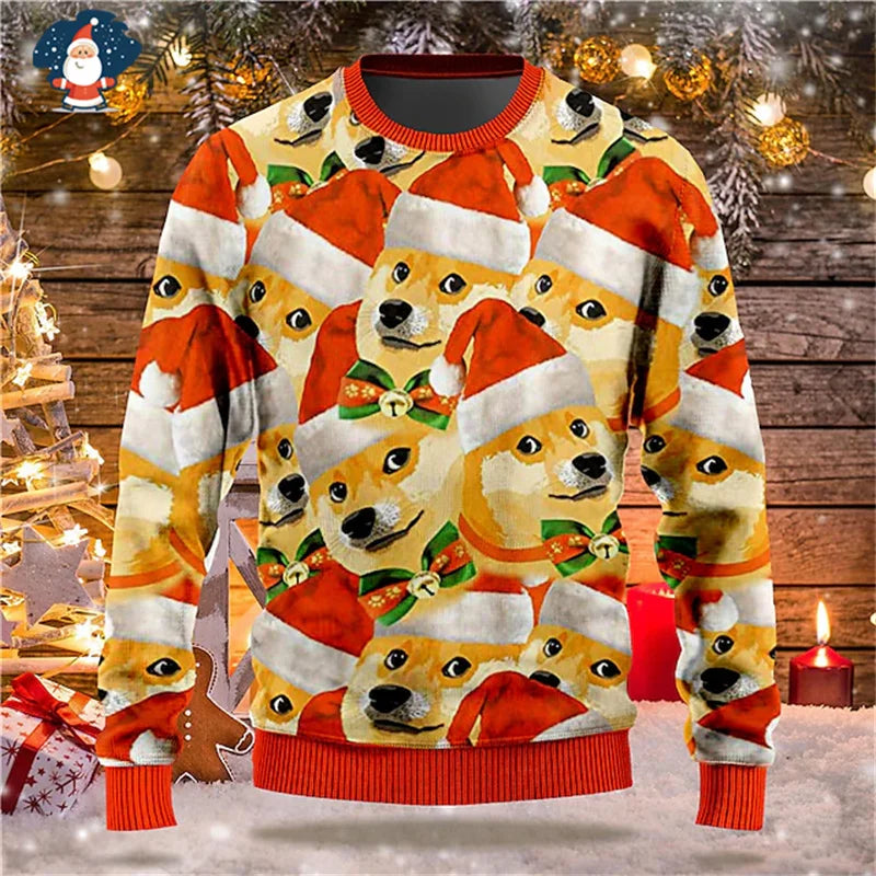 Merry Christmas Sweatshirts Mens Ugly Christmas Sweater Funny Fashion New In Sweaters Women Ugly Sweaters Christmas Jumpers Men