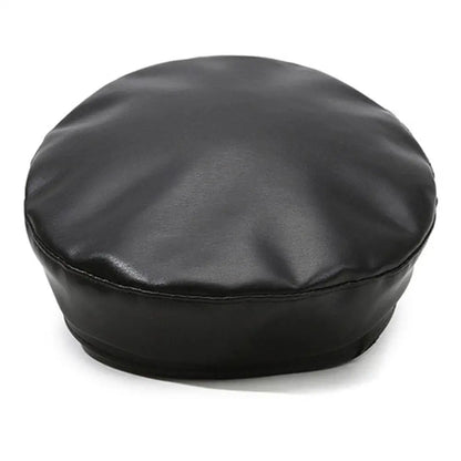 New Women's PU Leather Beret Hat Vintage England Flat Top Newsboy Caps Outdoor Casual Visor Black Artist Fashion Painter Hat