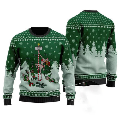 Merry Christmas Funny Ugly Sweater Men Women Festival Clothes Pullover Top Crewneck Xmas 3d Printed Dance Santa Claus Sweaters