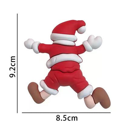 2026 New Merry Christmas Cake Toppers Cartoon Santa Claus DIY Resin Kids Xmas Party Cake Topper Gift Birthday Dessert Decoration