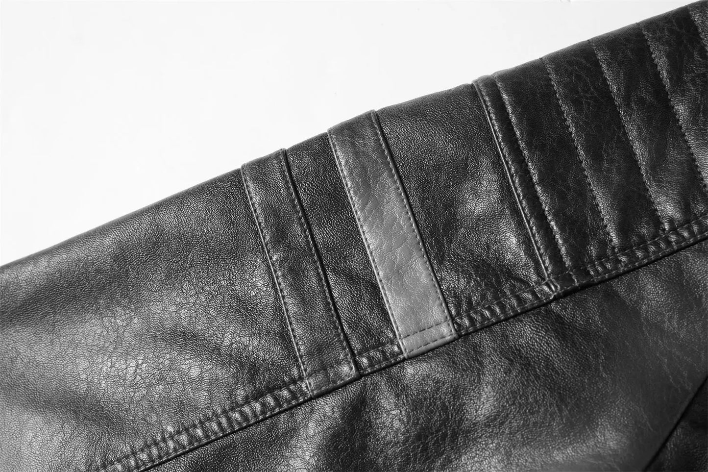 2025 Leather Jackets Men's Autumn Winter Fleece Motorcycle PU Leather Jackets Vintage Casual Stand Collar Windbreaker Slim Coats