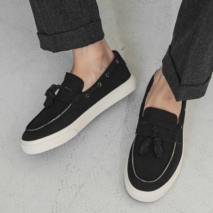 Suede Leather Handmade Loafers Leisure Walk Male Casual Shoes New Design Casual Slip on Flats Versatile Driving Shoes Moccasins