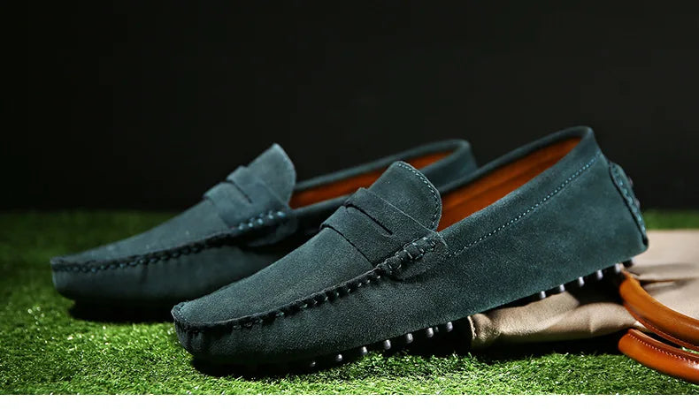 Men High Quality Leather Loafers Men Casual Shoes Moccasins Slip On Men's Flats Fashion Men Shoes Male Driving Shoes 2023