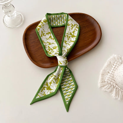 Women Silk Scarf Fashion Hair Scarf Neckerchief Hair Ties Headband Hair Ornament Female Bandana Bag Scarves