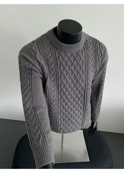 Cozy Winter Jumper Unisex Oversized Christmas Sweater Men Women Soft Casual Knit Pullover Long Sleeve Top for Cold Weather M-3XL