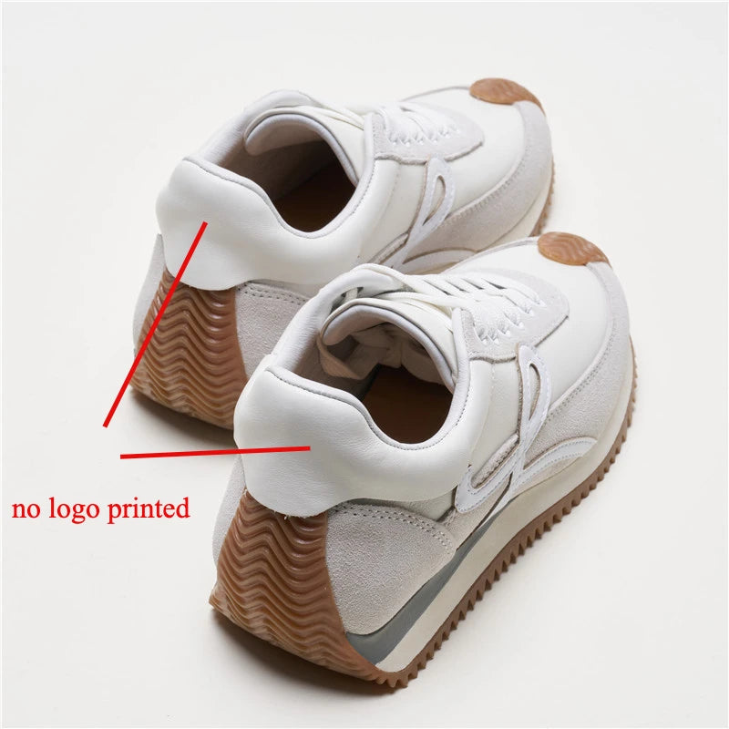 Designer High-quality Women's Leather Waffle Casual Sports German Training Forrest Gump Sneakers Ins Fashion Luxury