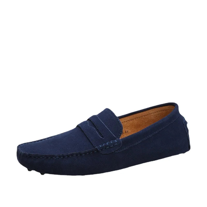 Men High Quality Leather Loafers Men Casual Shoes Moccasins Slip On Men's Flats Fashion Men Shoes Male Driving Shoes 2023