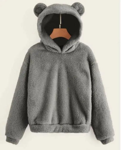 Winter Pullover Sweater Women Tops Boho Cap Cut Warm Casual Long Sleeve Pull Female Solid Hooded Sweaters Pullovers