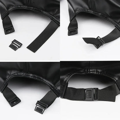 Cosplay Shikinami Asuka Rangure Cat Ear PU Leather Hat Peak EVA Baseball Cap Langley Soryu