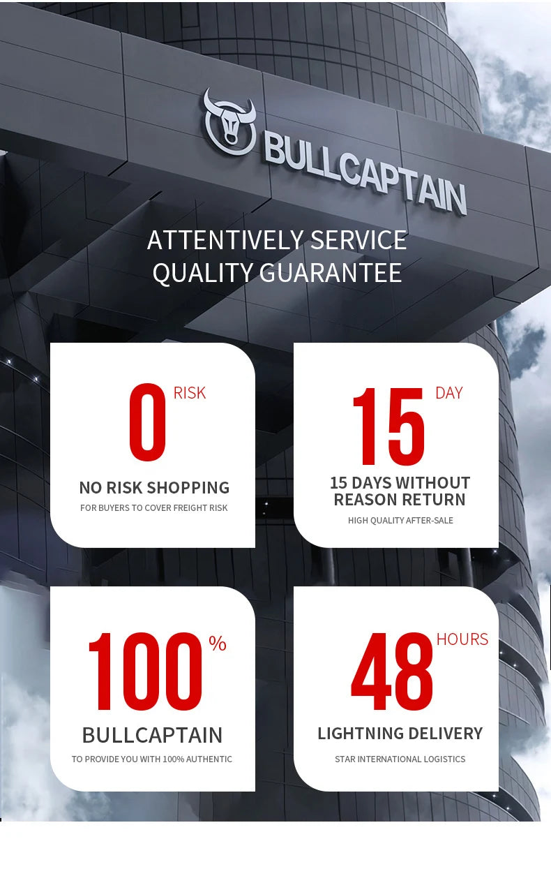 BULLCAPTAIN Genuine Leather Men's Car Keychain Leather Key Case High Quality Men's Butler Key Clip Zipper Two Card Key Case