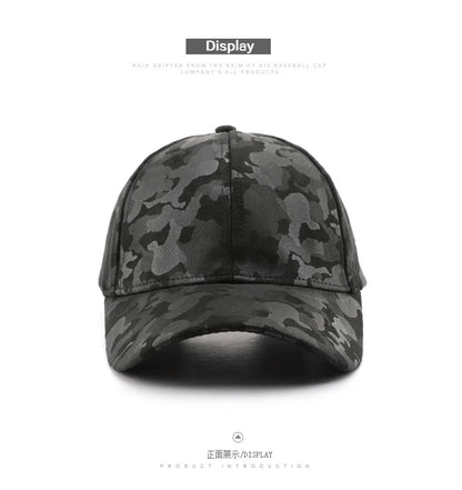 Leather Suede PU Camouflage Baseball Cap Men and Women Autumn Winter Hip Hop Adjustable Outdoor Snapback Hat