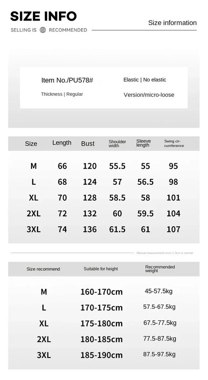 Europe The United States Trend Leather Jacket Spring Autumn New Loose Trend Men's Couple Jacket Lapel Motorcycle Handsome Coats