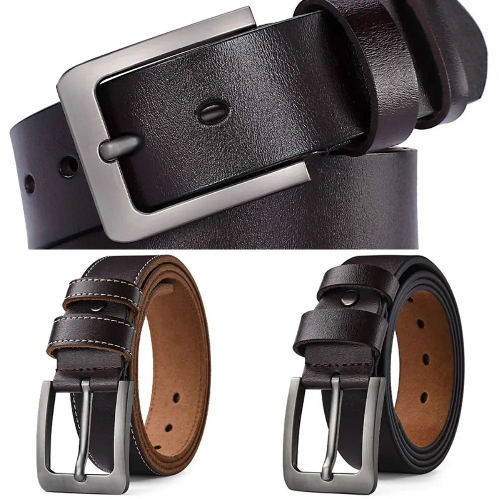 Waist Accessories Retro Men Belt Versatile Classic Leather Belt Durable Casual Belts Pants
