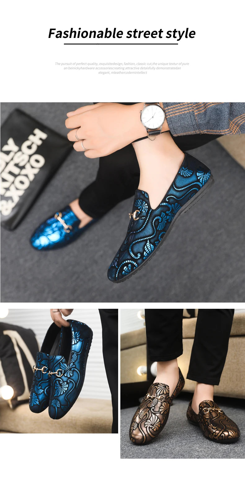 Leather Men Casual Shoes Fashion Formal Business Shoes Luxury Brand Mens Loafers Breathable Slip on Boat Driving Shoes