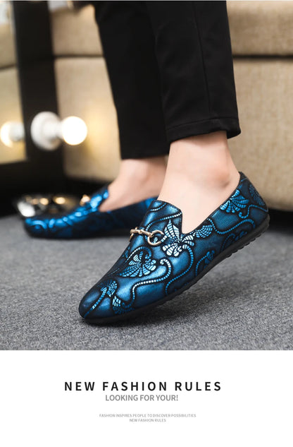Leather Men Casual Shoes Fashion Formal Business Shoes Luxury Brand Mens Loafers Breathable Slip on Boat Driving Shoes