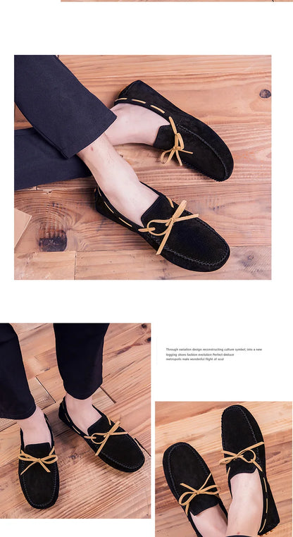 Leather Men Casual Shoes Luxury Brand comfortable Slip on Formal Loafers Men Moccasins Italian Soft Male Driving Shoes