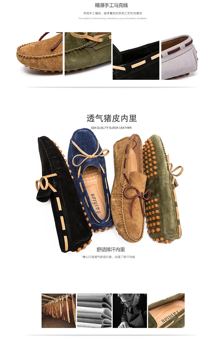 Leather Men Casual Shoes Luxury Brand comfortable Slip on Formal Loafers Men Moccasins Italian Soft Male Driving Shoes