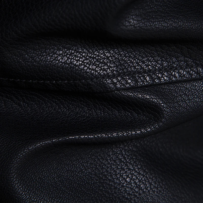 2023 New American Leather Coat Men's, Leather Jacket Men's Motorcycle Retro Tactical Top, Waterproof Coat