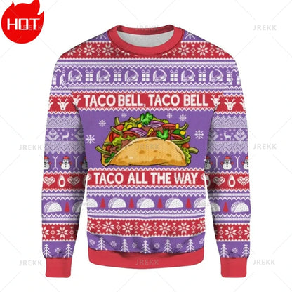 Merry Christmas 3D Printed Sweatshirts Santa Claus Graphic Christmas Sweater Men Fashion Ugly Christmas Sweater New In Sweaters