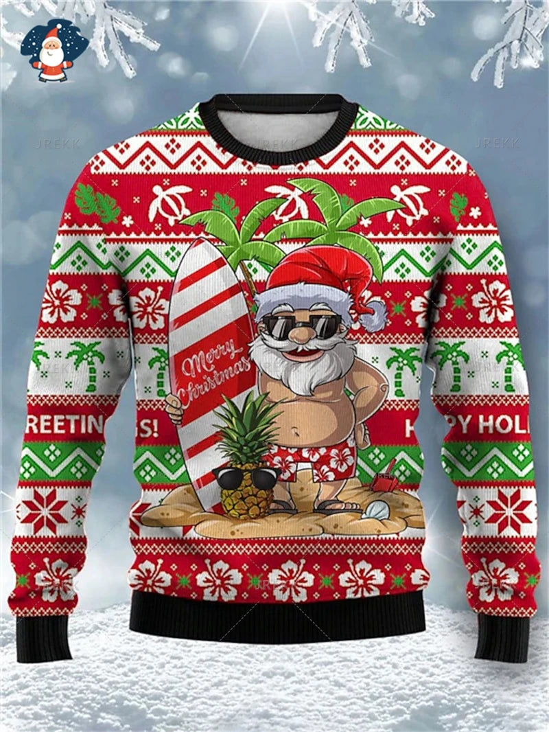 Merry Christmas Sweatshirts Mens Ugly Christmas Sweater Funny Fashion New In Sweaters Women Ugly Sweaters Christmas Jumpers Men