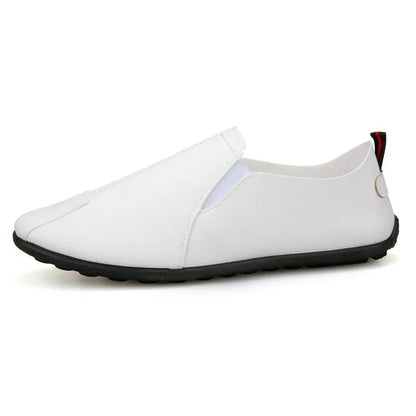 Leather Shoes Men's Shoes 2023 Spring and Autumn Season New Soft Sole Bean Shoes, Casual Shoes, Men's Lazy Shoes, Single Shoes