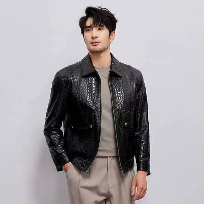 2025 new arrival high quality natural Genuine Leather coat men,male Cow leather jackets  PDD72