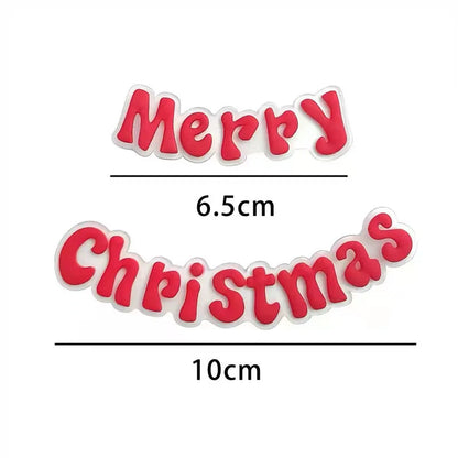 2026 New Merry Christmas Cake Toppers Cartoon Santa Claus DIY Resin Kids Xmas Party Cake Topper Gift Birthday Dessert Decoration