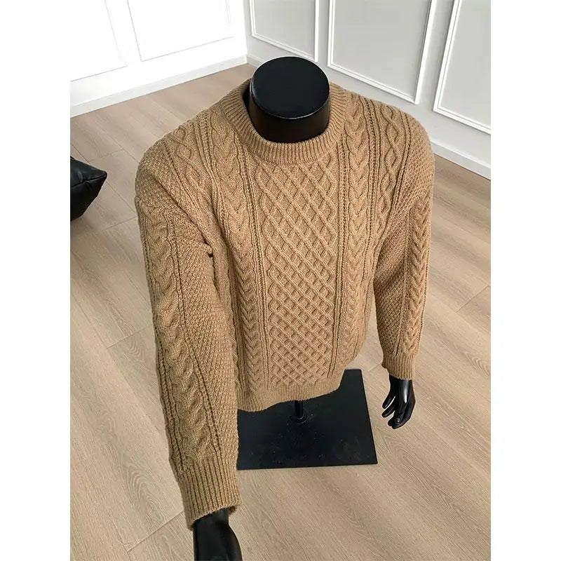 Cozy Winter Jumper Unisex Oversized Christmas Sweater Men Women Soft Casual Knit Pullover Long Sleeve Top for Cold Weather M-3XL