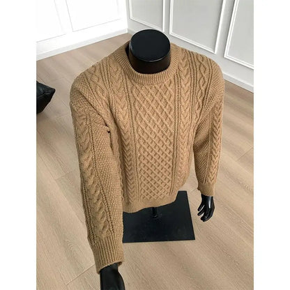Cozy Winter Jumper Unisex Oversized Christmas Sweater Men Women Soft Casual Knit Pullover Long Sleeve Top for Cold Weather M-3XL