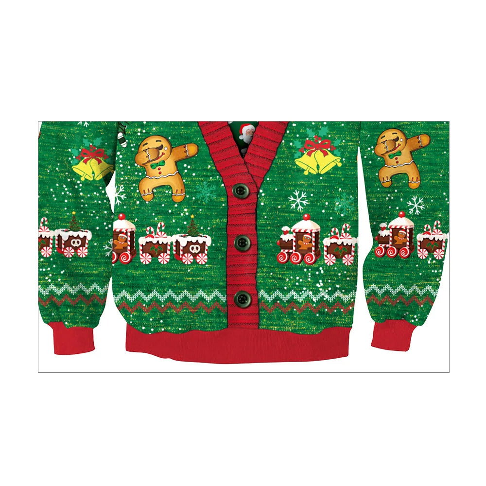 2025 Men Women Christmas Sweaters Funny Orgasm Tacky Christmas Sweater Tops Couples Holiday Party Christmas Sweatshirts