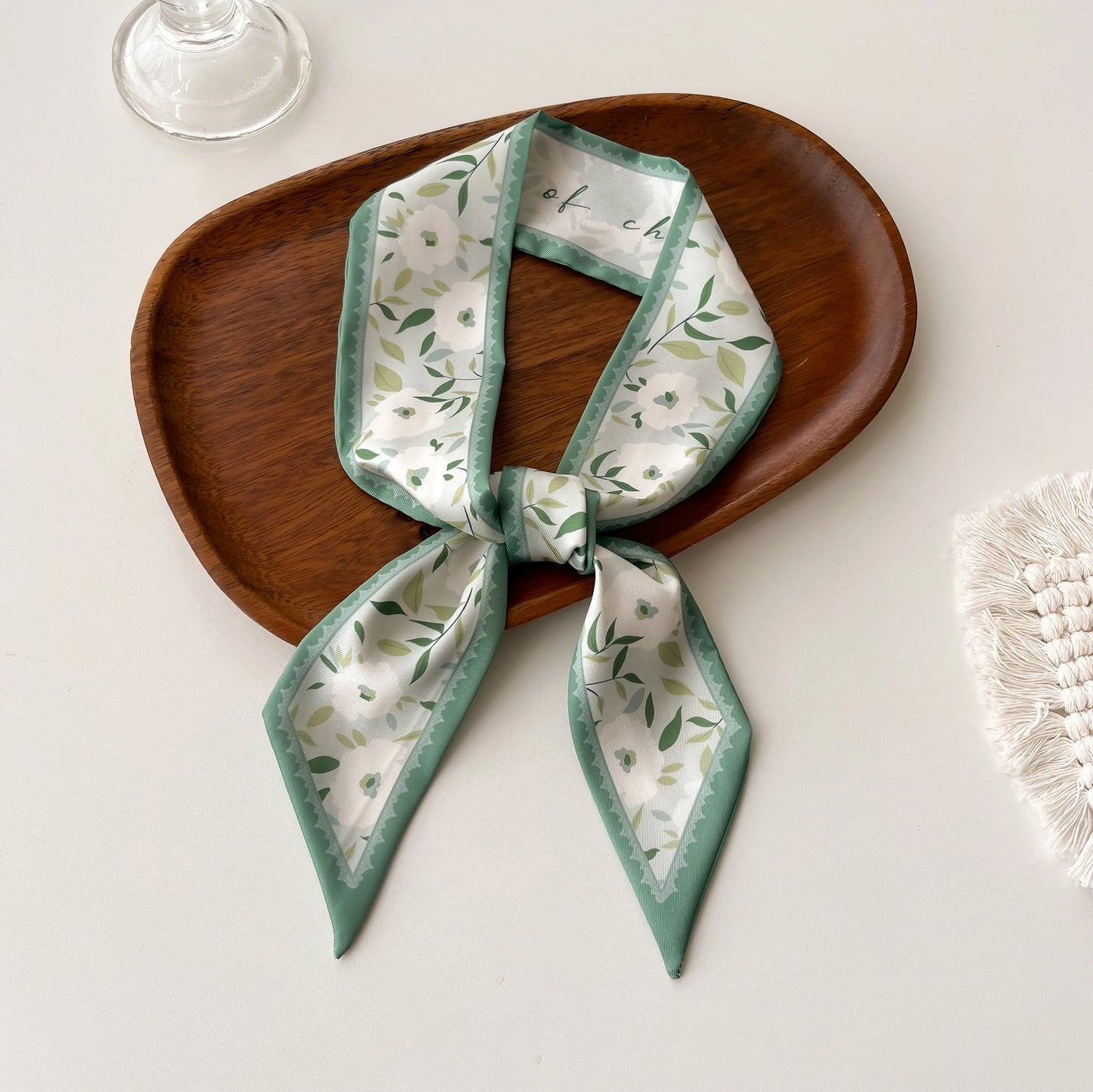 Women Silk Scarf Fashion Hair Scarf Neckerchief Hair Ties Headband Hair Ornament Female Bandana Bag Scarves