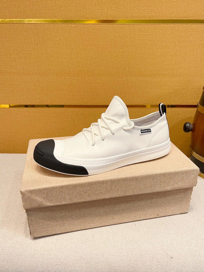 European Men's fashion Genuine leather Sports Lace-up classic Casual shoes sneakers Running shoes