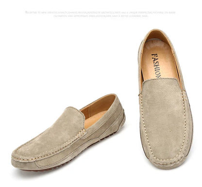 Suede Leather Man Loafers Luxury 2022 Casual Shoes For Men Boat Shoes Handmade Men Slipon Driving Shoes Male Moccasins Zapatos