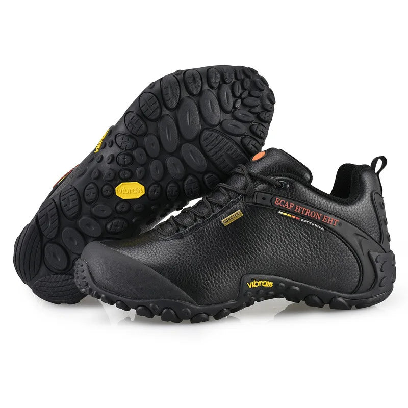 Genuine Leather Autumn Winter Men Outdoor Sneakers Casual Shoes Men's Walking Boots Climbing Shoes Flats Safety Work Shoes