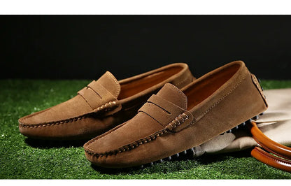 Men High Quality Leather Loafers Men Casual Shoes Moccasins Slip On Men's Flats Fashion Men Shoes Male Driving Shoes 2023
