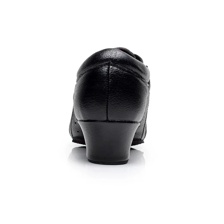 Leather Sports Shoes Perform Latin Dance Shoes For Men Bottom Female Ballroom Dancing Shoes Children Adult Ventilation Sneakers