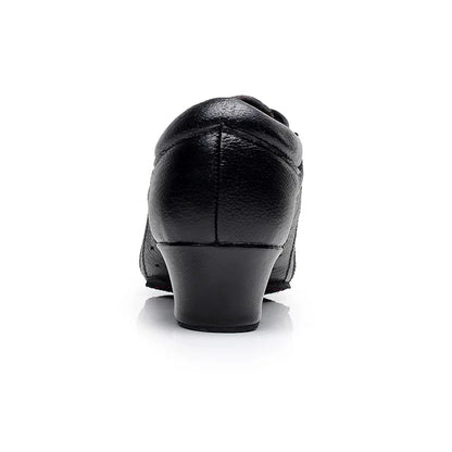 Leather Sports Shoes Perform Latin Dance Shoes For Men Bottom Female Ballroom Dancing Shoes Children Adult Ventilation Sneakers