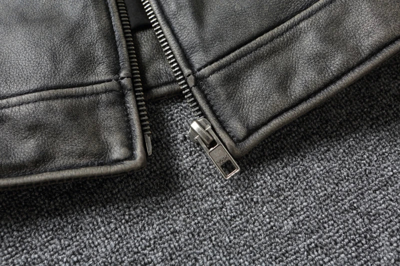 Genuine Leather Coats Autumn Mens Cloting Short Motorcycle Jackets Slim Fit Style Size S-7XL Chaquetas Para Hombre