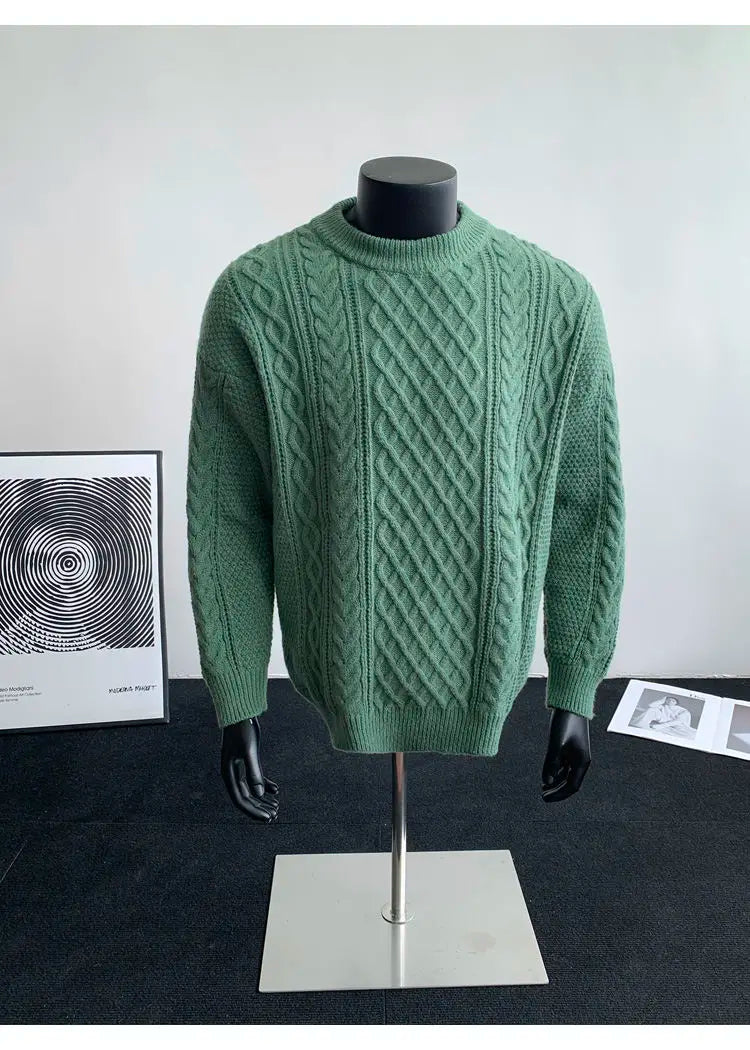 Cozy Winter Jumper Unisex Oversized Christmas Sweater Men Women Soft Casual Knit Pullover Long Sleeve Top for Cold Weather M-3XL