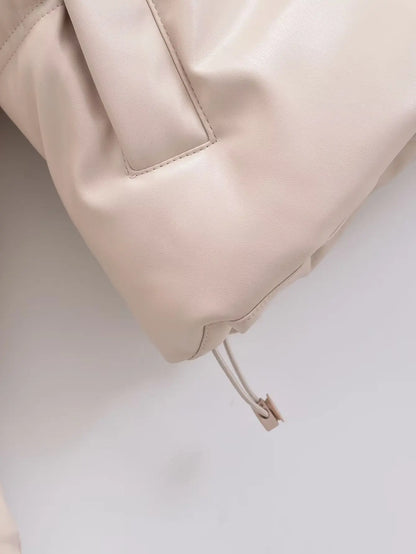 Winter Women's Cold Coat Winter Jackets For Women 2023 Warm Leather PU Parkas Winter Coat Promotion Female Outerwear