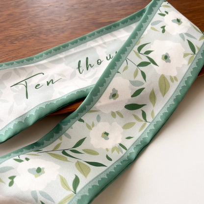 Women Silk Scarf Fashion Hair Scarf Neckerchief Hair Ties Headband Hair Ornament Female Bandana Bag Scarves