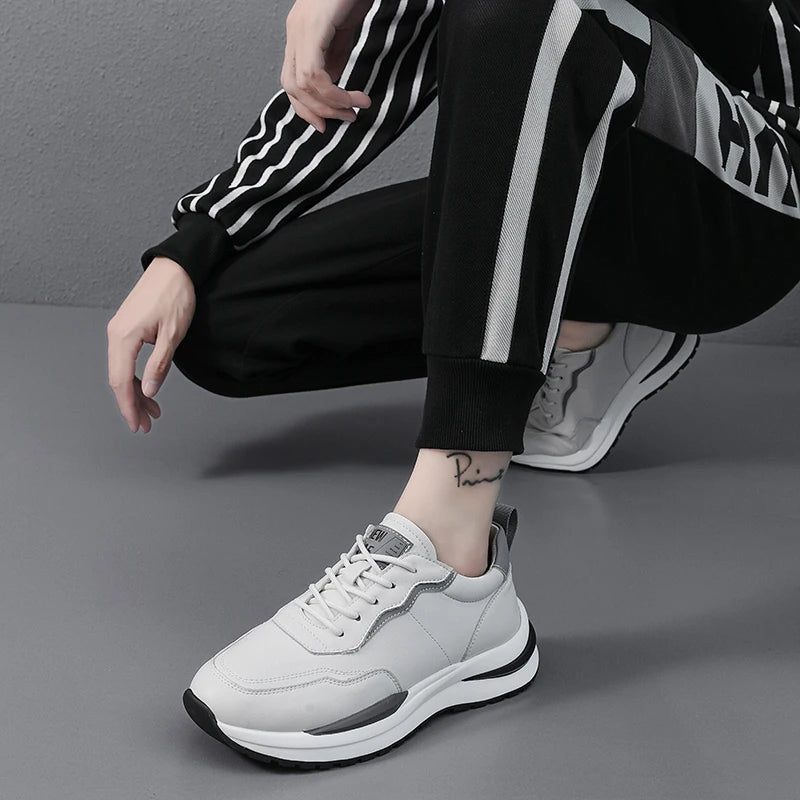 Men's leather shoes, including sports shoes, casual shoes, outdoor hiking shoes, driving shoes, and work shoes