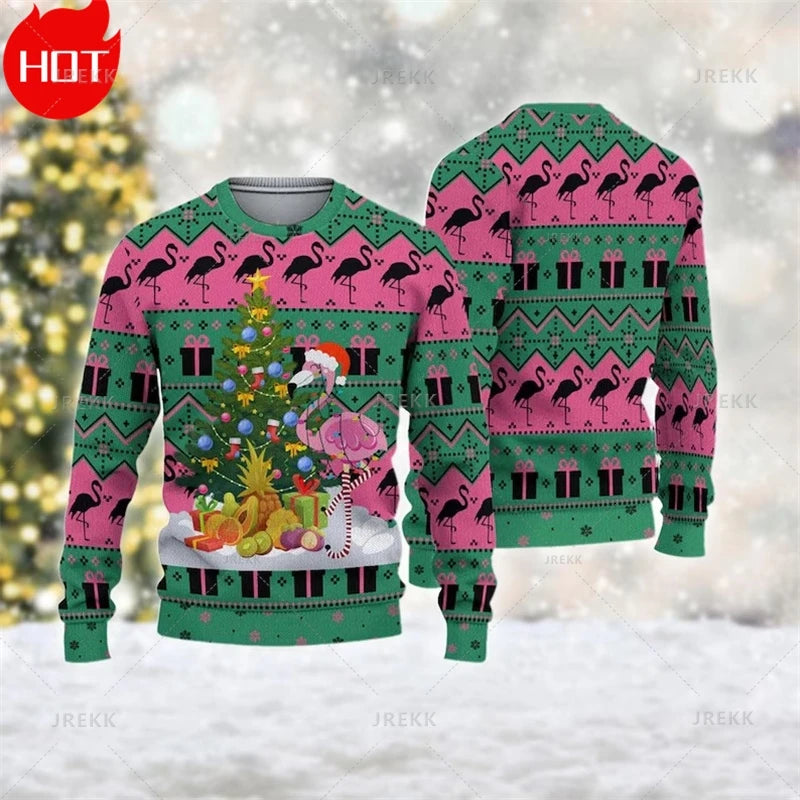 Merry Christmas 3D Printed Sweatshirts Santa Claus Graphic Christmas Sweater Men Fashion Ugly Christmas Sweater New In Sweaters