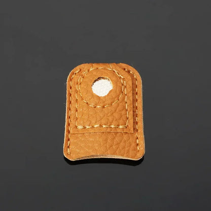 Leather Finger Cap for Sewing Needles, Household Hand-sewing Cross-stitch Needle Holder, Protection Finger Cap for Sewing